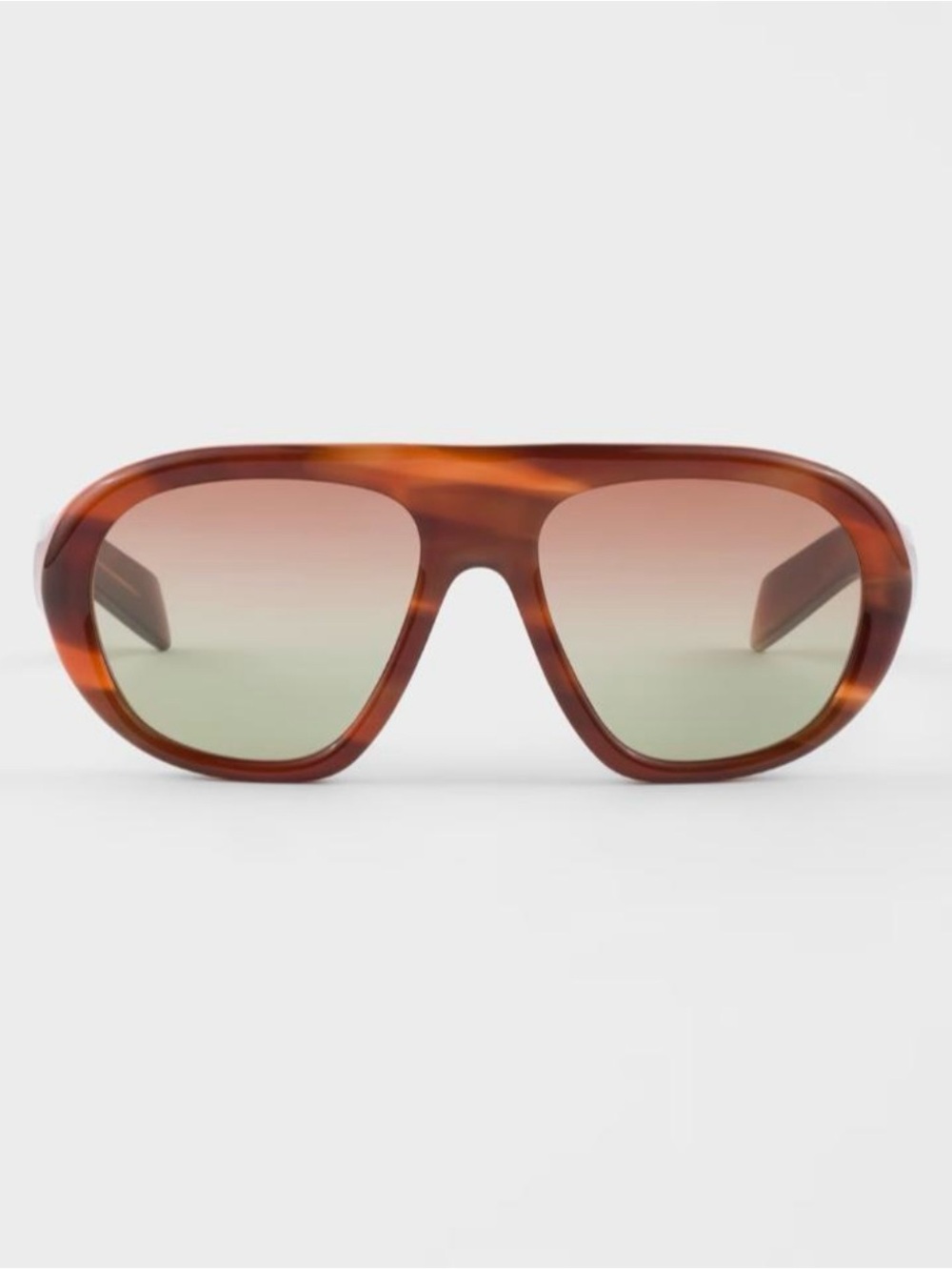Prada PR CO5S (57-18) Sunglasses Striped Oak/Green/Brown
